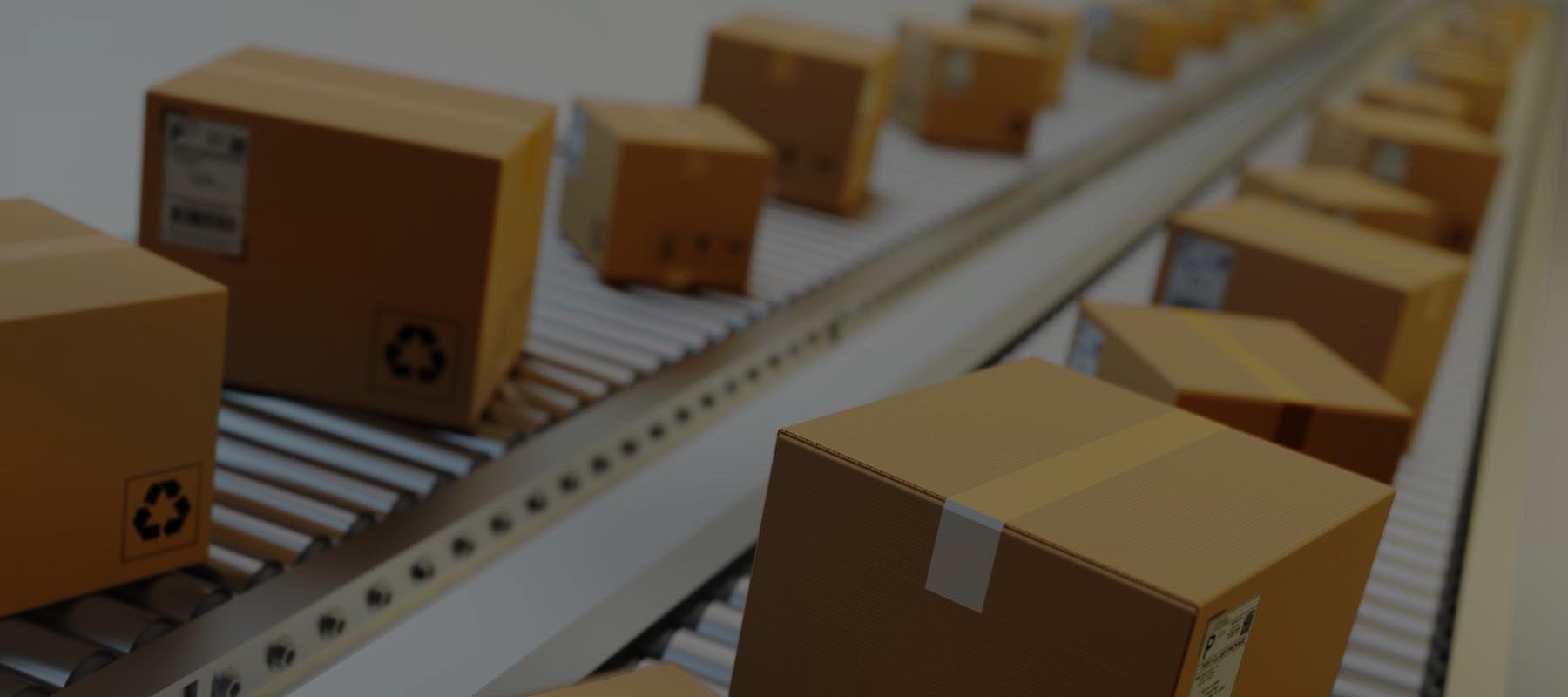 Packages delivery, packaging service and parcels transportation